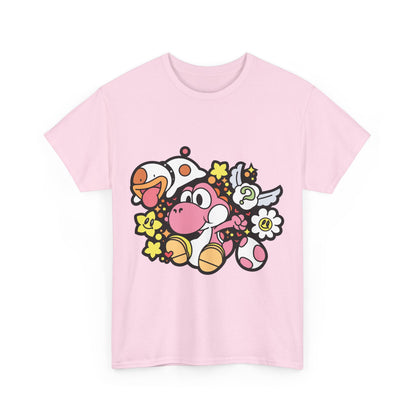 Pink Playful Dino | Unisex T-Shirt