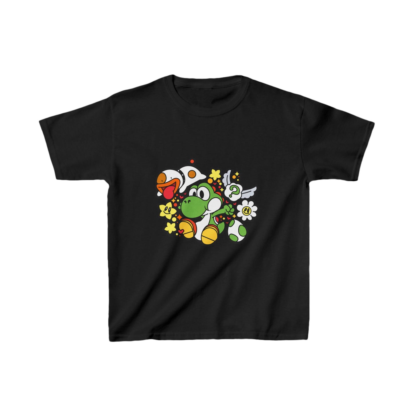 Green Playful Dino | Kids Heavy Cotton Tee