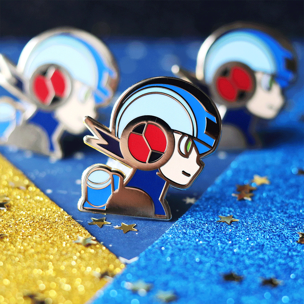 Mega Net Hero Enamel Pin | Futuristic Adventure-Inspired Collectible