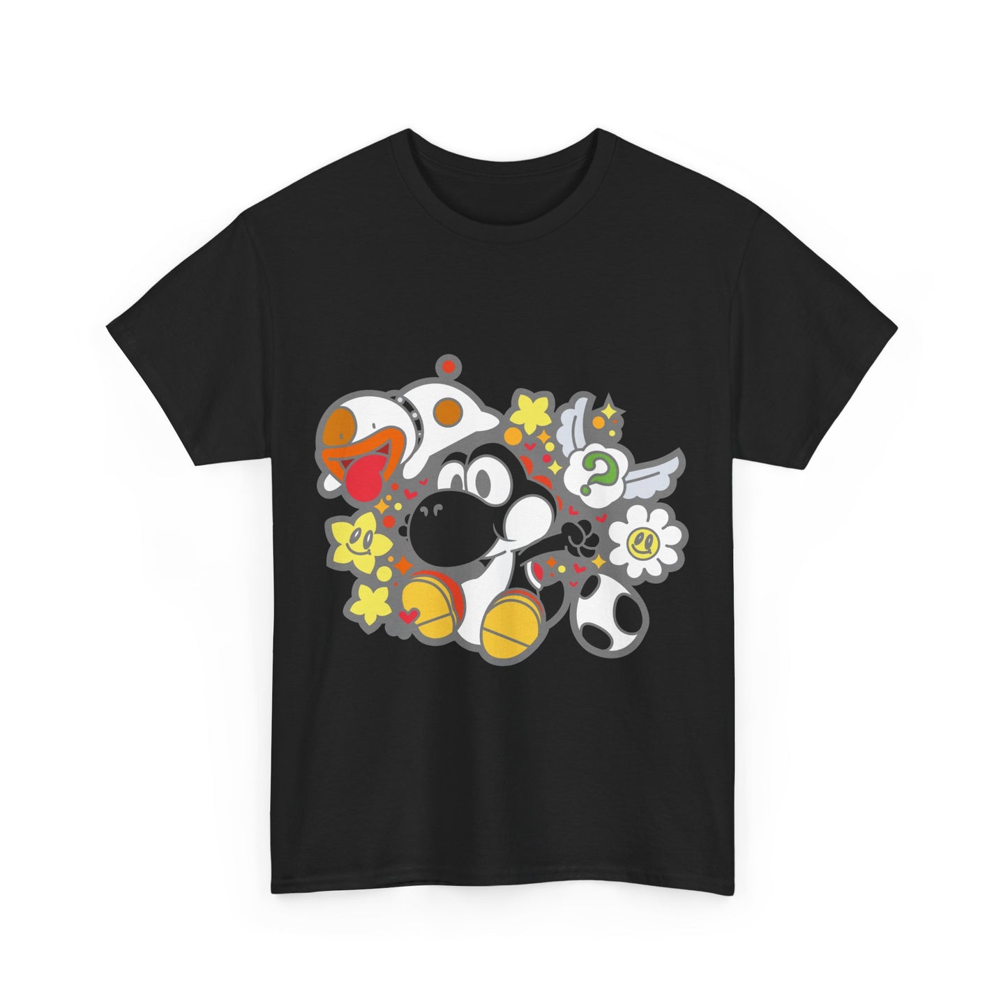 Black Playful Dino | Unisex T-Shirt