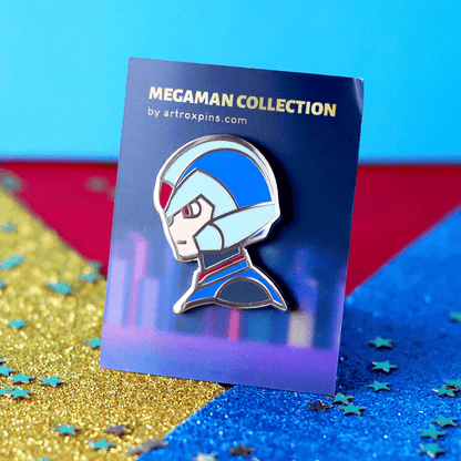 Golden Mega Copy Super Robot Hero Enamel Pin | Retro-Inspired Collectible