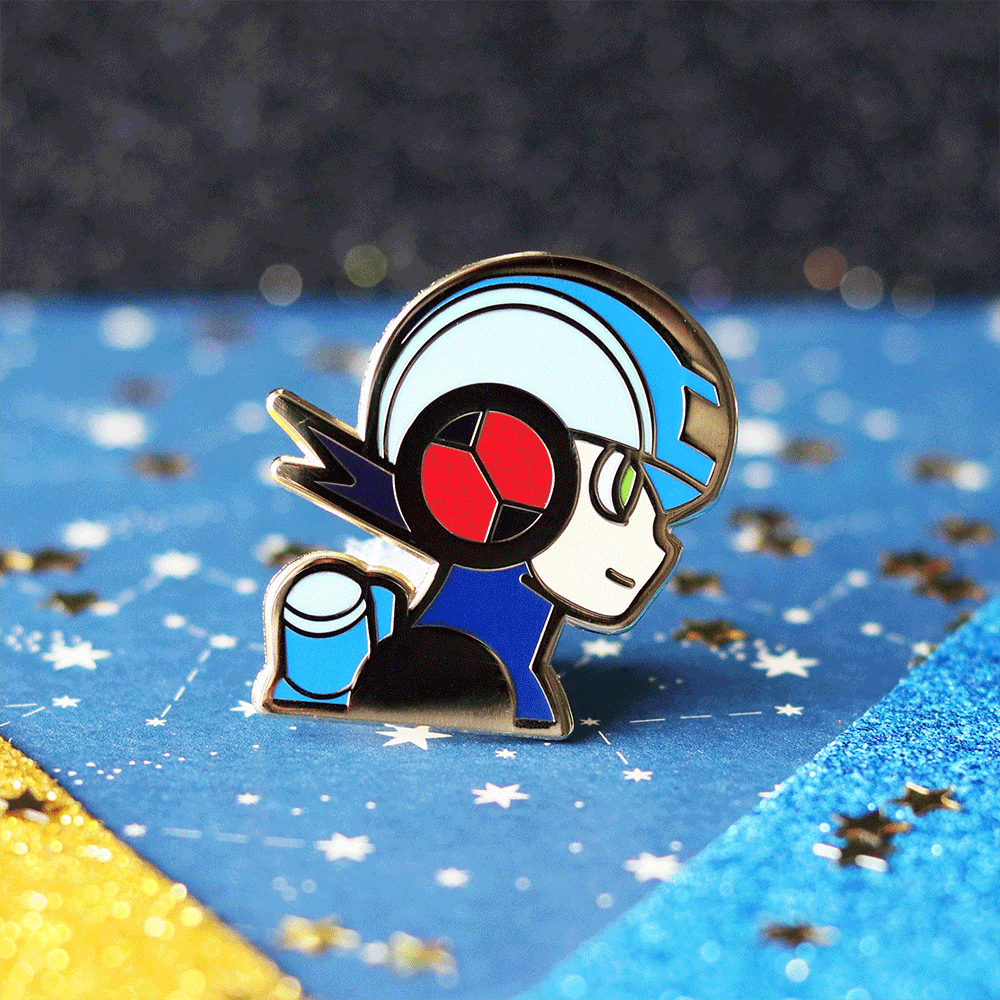 Mega Net Hero Enamel Pin | Futuristic Adventure-Inspired Collectible