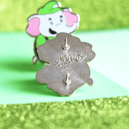 Chibi Elephant & Dino Friend Enamel Pin | Cute Adventure-Inspired Collectible