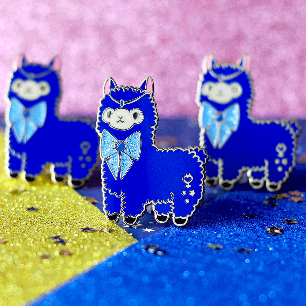 Mystical Guardian Alpaca Enamel Pin | Magical Adventure-Inspired Collectible