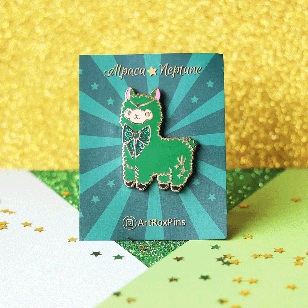 Oceanic Guardian Alpaca Enamel Pin | Magical Adventure-Inspired Collectible