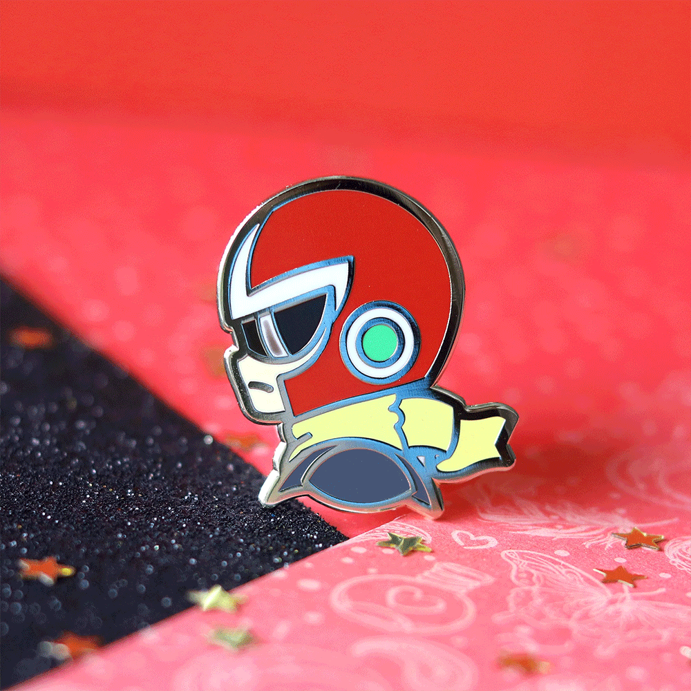 Golden Proto Hero Enamel Pin | Retro Adventure-Inspired Collectible