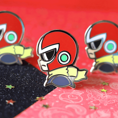 Golden Proto Hero Enamel Pin | Retro Adventure-Inspired Collectible