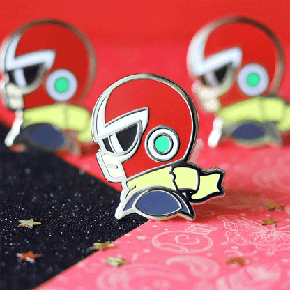 Golden Proto Hero Enamel Pin | Retro Adventure-Inspired Collectible