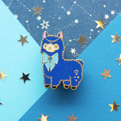 Mystical Guardian Alpaca Enamel Pin | Magical Adventure-Inspired Collectible