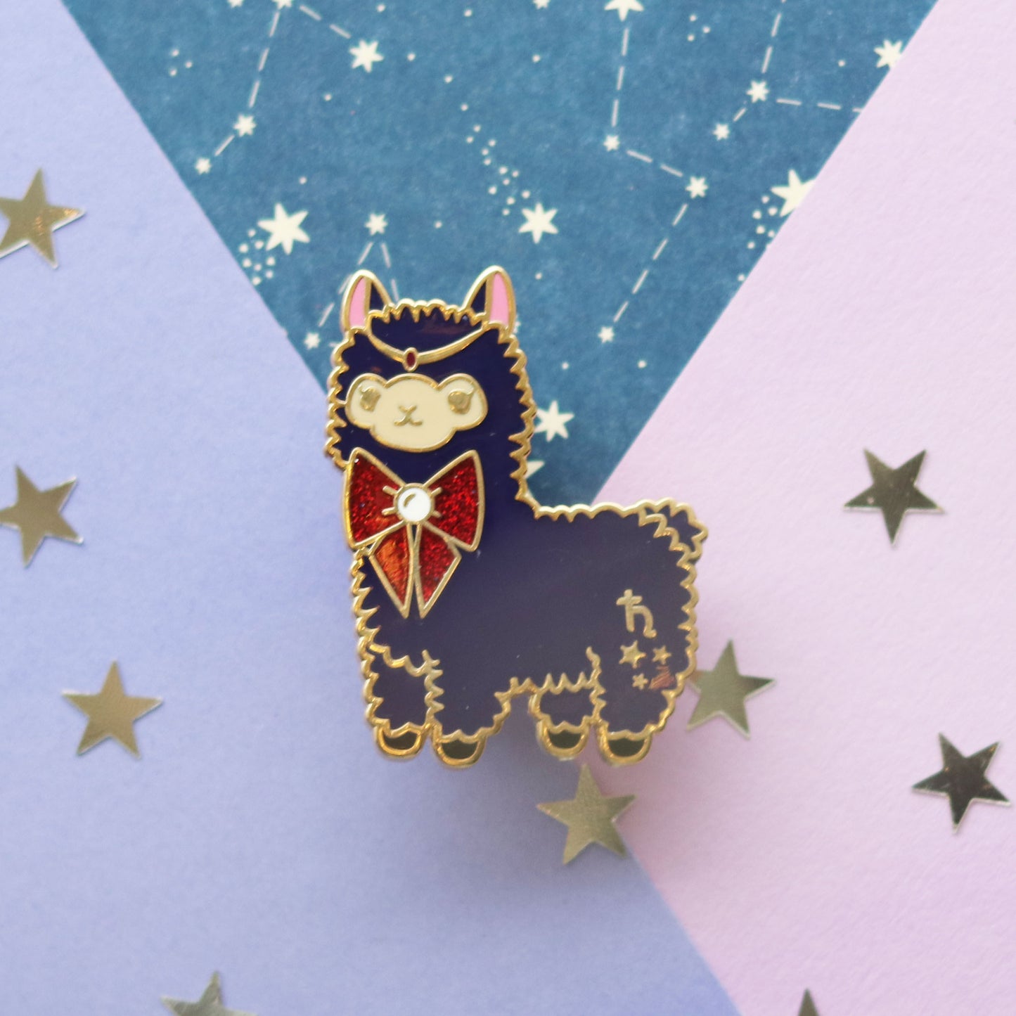 Silent Guardian Alpaca Enamel Pin | Magical Adventure-Inspired Collectible