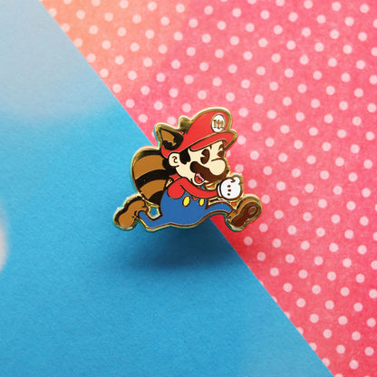 Classic Raccoon Hero Enamel Pin | Retro-Inspired Collectible Art