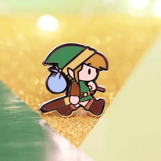 Classic Heroic Elf Chibi Enamel Pin | Fantasy-Inspired Art