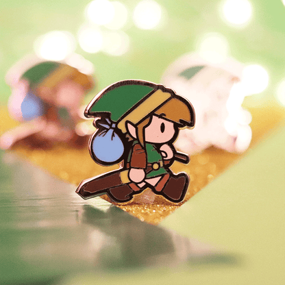 Classic Heroic Elf Chibi Enamel Pin | Fantasy-Inspired Art