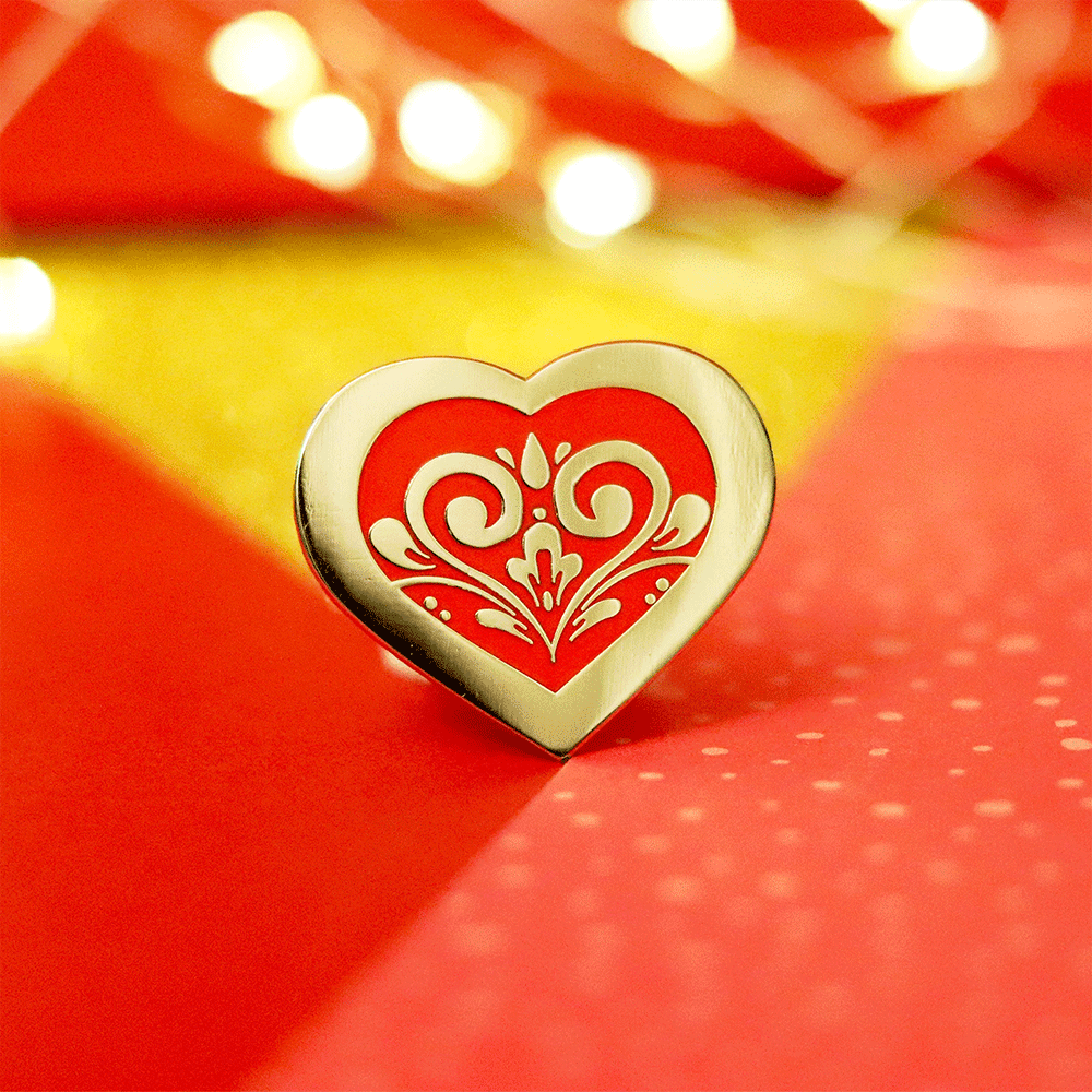 Heart Container Enamel Pin | Fantasy Adventure-Inspired Collectible