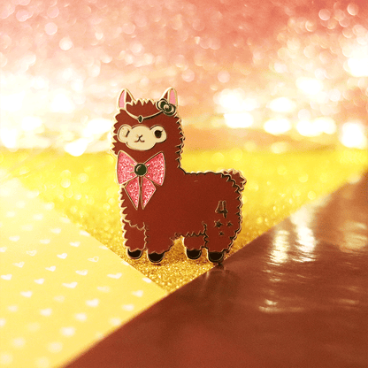 Guardian of Thunder Alpaca  Enamel Pin | Magical Adventure-Inspired Collectible