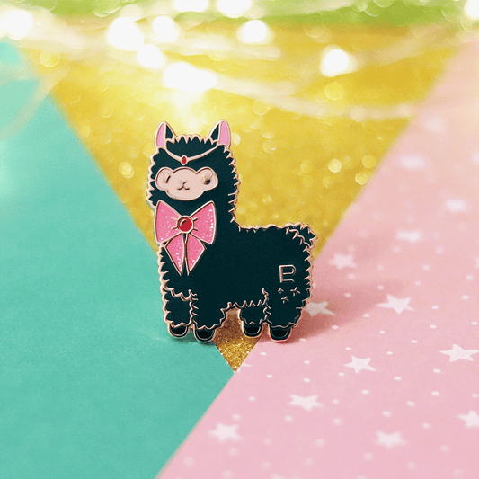 Timeless Guardian Alpaca Enamel Pin | Magical Adventure-Inspired Collectible