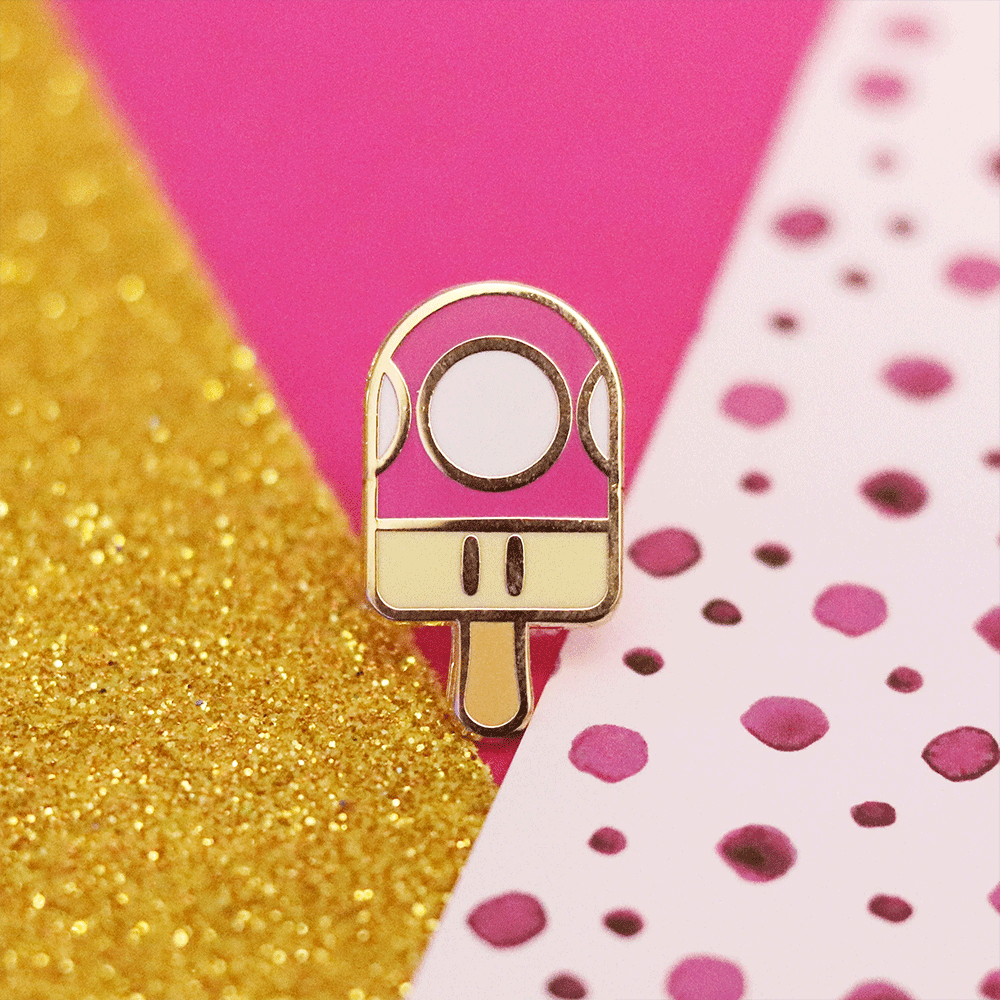 Toadette Popsicle Enamel Pin | Whimsical Adventure-Inspired Collectible