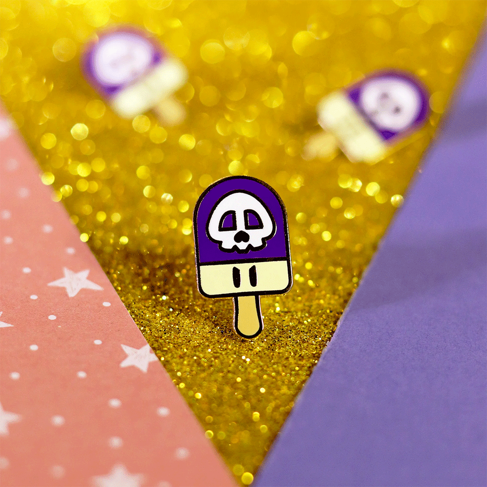 Poison Popsicle Enamel Pin | Whimsical Adventure-Inspired Collectible