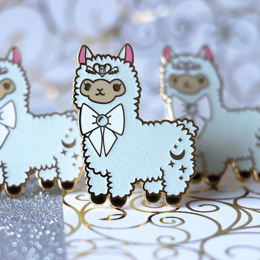 Princess Serenity Alpaca Enamel Pin | Magical Adventure-Inspired Collectible