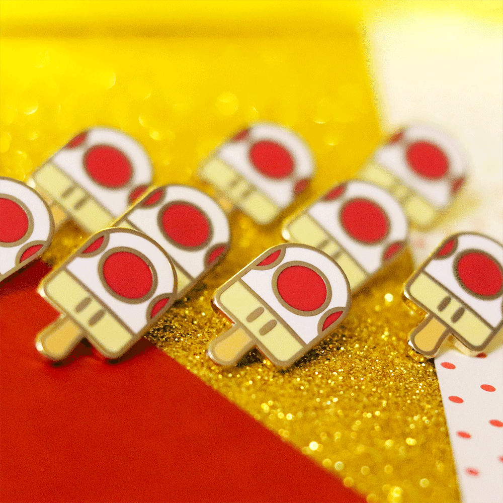 Toad Popsicle Enamel Pin | Playful Adventure-Inspired Collectible