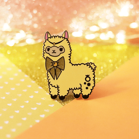 Sky Guardian Alpaca Enamel Pin | Magical Adventure-Inspired Collectible