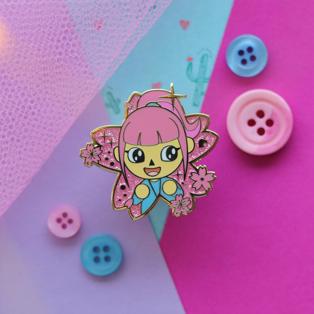 Female Villager Enamel Pin | Whimsical Life-Inspired Collectible